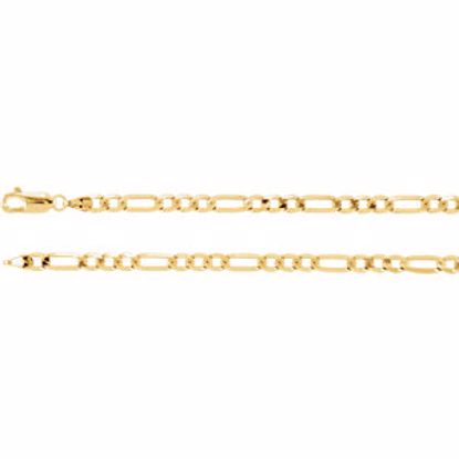 CH493:244874:P 14kt Yellow 4mm Figaro 20" Chain
