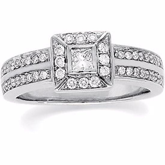 62306:275021:P 14kt White 1/2 CTW Diamond Engagement Ring 