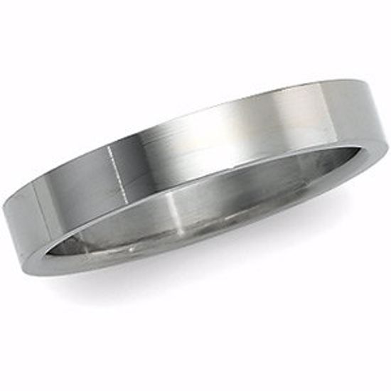 FIR4:276407:P Titanium 4mm Flat Comfort Fit Band