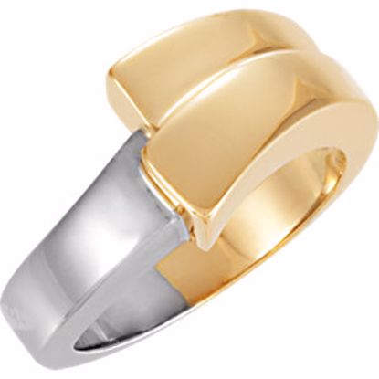 50278:265935:P 14kt Yellow & White Fashion Ring