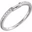 62317:274441:P 14kt White .05 CTW Diamond Band for 5mm Princess Ring