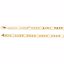 CH632:288301:P 10kt Yellow 7mm Figaro 8" Chain
