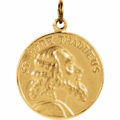 R41522:304410:P 14kt Yellow 19.5mm St. Jude Thaddeus Medal