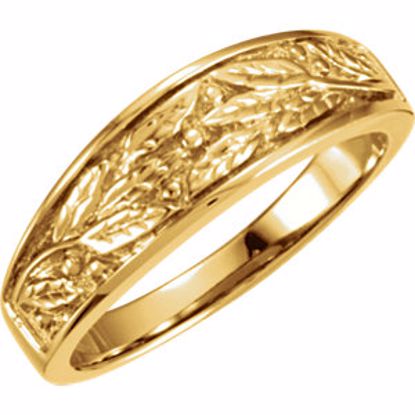 5120:6189:P 14kt Yellow 6.25mm Ladies Duo Design Band