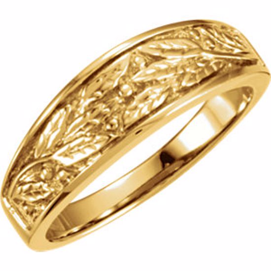 5120:6189:P 14kt Yellow 6.25mm Ladies Duo Design Band