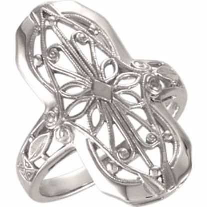 4841:22097:P 14kt Yellow Filigree Ring 