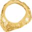 9270:8928:P 10kt Yellow 17.8mm Gents Nugget Coin Ring
