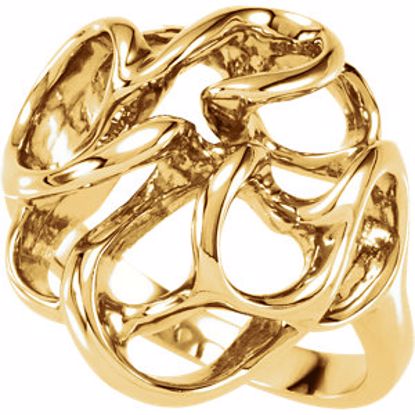 5354:13614:P 14kt Yellow Fashion Ring 