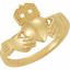 10584:32278:P 10kt Yellow 12x14mm Ladies Claddagh Ring