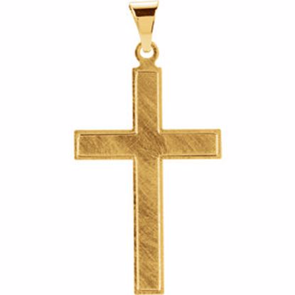 R4002:61656:P 14kt Yellow 28x18mm Cross Pendant