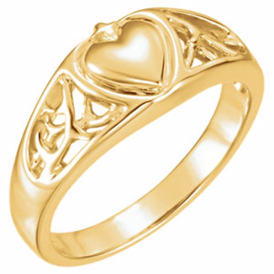 R6509:66586:P Heart Ring