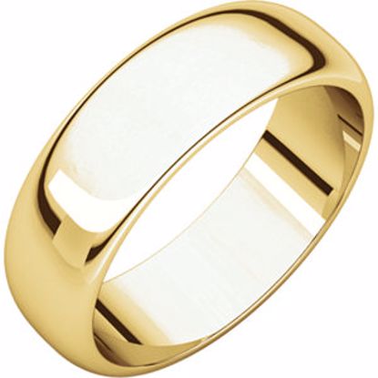 HR11:50909:P 10kt Yellow 6mm Half Round Band