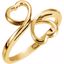 5235:84212:P Double Heart Ring