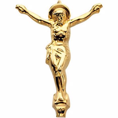 R16406:103702:P 14kt Yellow 29x21mm Crucifix Pendant