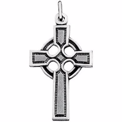 R4040:104153:P Sterling Silver 23x16mm Celtic Cross Pendant