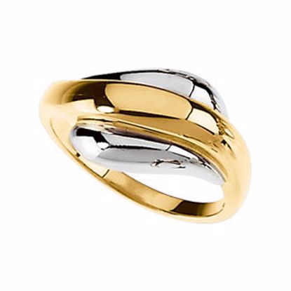 5825:126551:P 14kt Yellow & White Fashion Ring