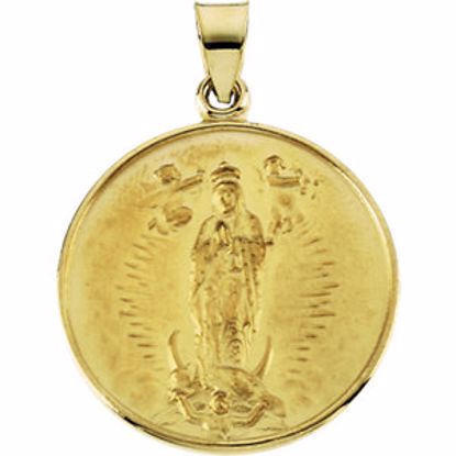 R16936:129569:P 18kt Yellow 24.5mm Guadalupe Medal