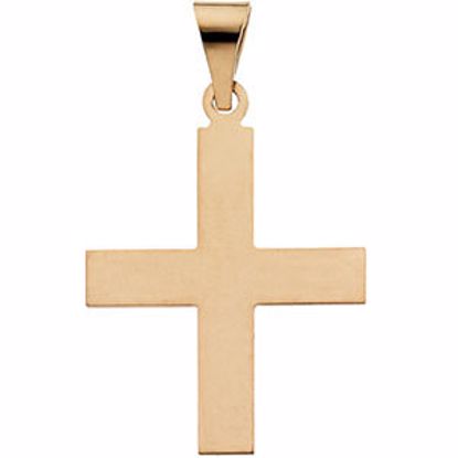 R16090:130422:P 14kt Yellow 20.5x18mm Greek Cross Pendant