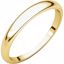 HRT6.5:143213:P 10kt Yellow 3mm Half Round Tapered Band