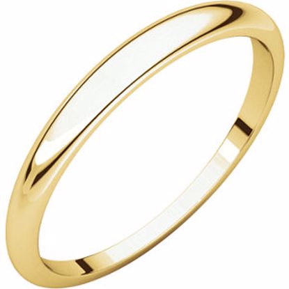 HRT14.5:148970:P 10kt Yellow 2.5mm Half Round Tapered Band