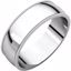 MGL7:151383:P 14kt White 6mm Light Milgrain Band