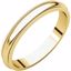 MG6.5:150735:P 18kt Yellow 3mm Milgrain Band
