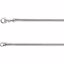 CH265:139503:P Sterling Silver 3.25mm Round Snake 16" Chain