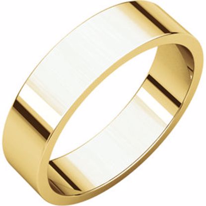 F12.5:139648:P 10kt Yellow 5mm Flat Band