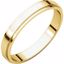 FE5:164858:P 18kt Yellow 3mm Flat Edge Band