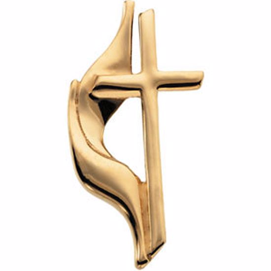 R16736:167508:P Methodist Cross Lapel Pin