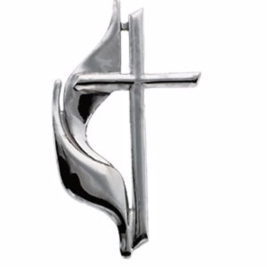 R16736:167468:P Methodist Cross Lapel Pin