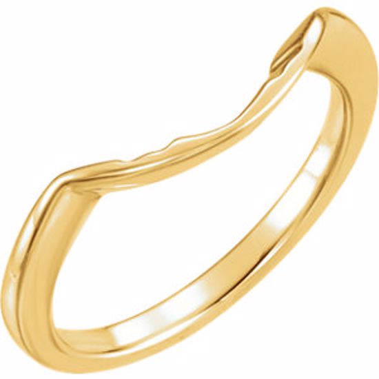 12696:202951:P 14kt Yellow Band for 9.4mm Engagement Ring