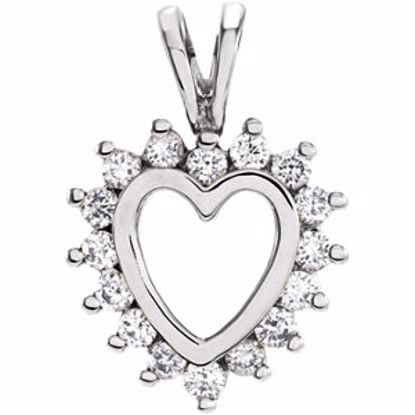 60744:207605:P Diamond Heart Pendant