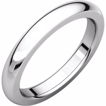 IRH4.5:203733:P Platinum 3 mm Heavy comfort Fit Band