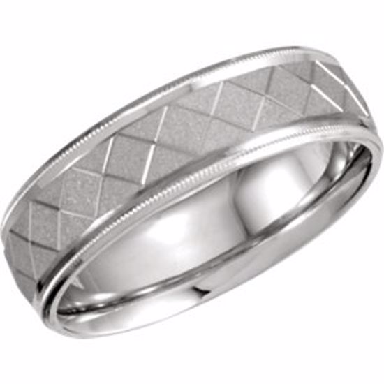 50154:222353:P Platinum 7mm Plat Comfort Fit Design Band Size 11