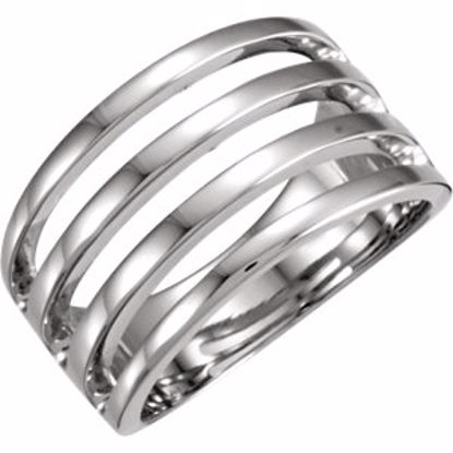 4508:226321:P Platinum Ladies 10.3mm Bar Style Band