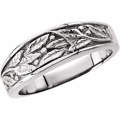 5120:226516:P Platinum 6.25mm Ladies Duo Design Band