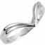 50016:226451:P Platinum V-Shape Fashion Ring