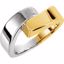 50283:266113:P 18kt Yellow & White Bypass Ring