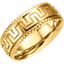 50309:266726:P 14kt White 6.75mm Design Band Size 8