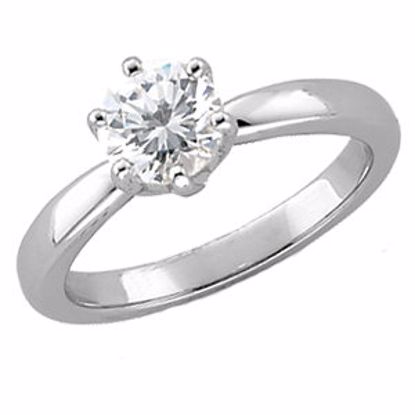 61410:253525:P Platinum 1/2 CTW Diamond Round Solitaire Engagement Ring