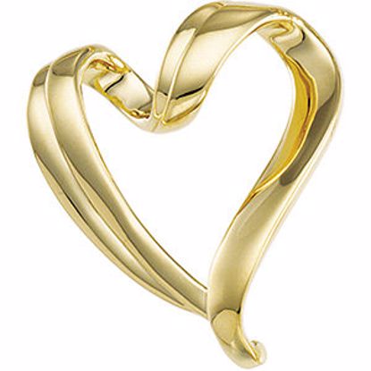 81987:277618:P 10kt Yellow Heart Chain Slide