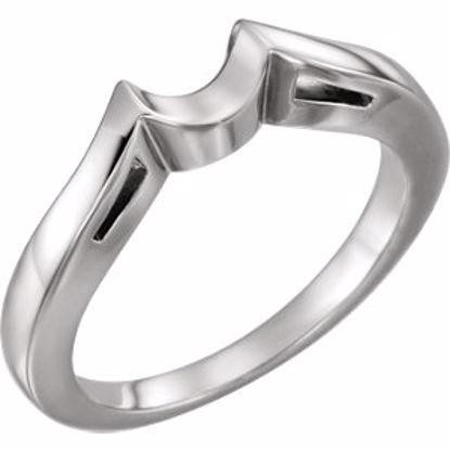 10893:268804:P Platinum Band for 8.2mm Round Engagement Ring Mounting