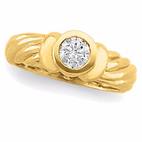 62248:271881:P 14kt Yellow 1/2 CTW Diamond Round Engagement Ring