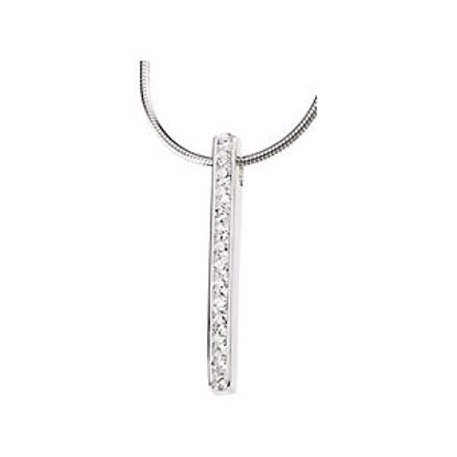 62840:276317:P Sterling Silver Cubic Zirconia  Necklace