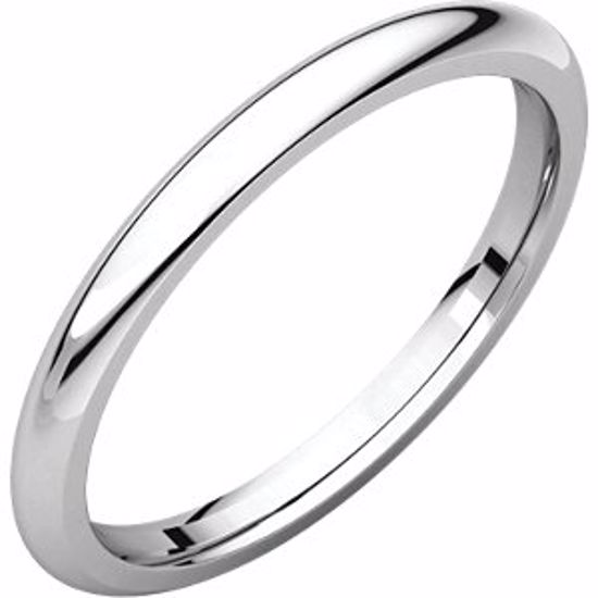 IR5:63617:P 10kt White 2mm Comfort Fit Band