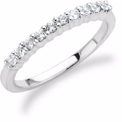 63886:100062:P 14kt White 1/5 CTW Diamond Band