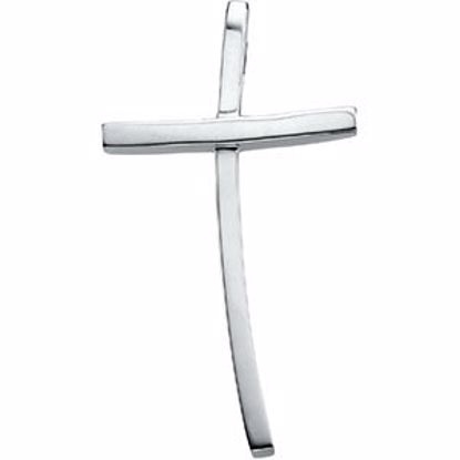 R41532:100002:P 14kt White Cross Pendant