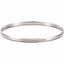 BRC1:11654:P 14kt White 4mm Half Round Bangle Bracelet