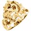 5051:6004:P 10kt Yellow Nugget Ring